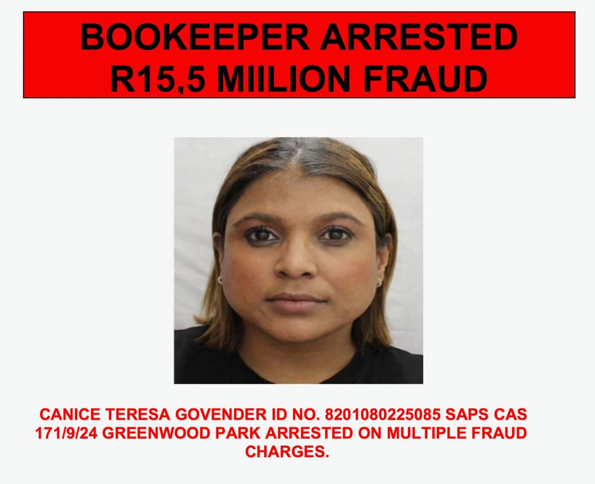 Candice Teresa Govender arrested